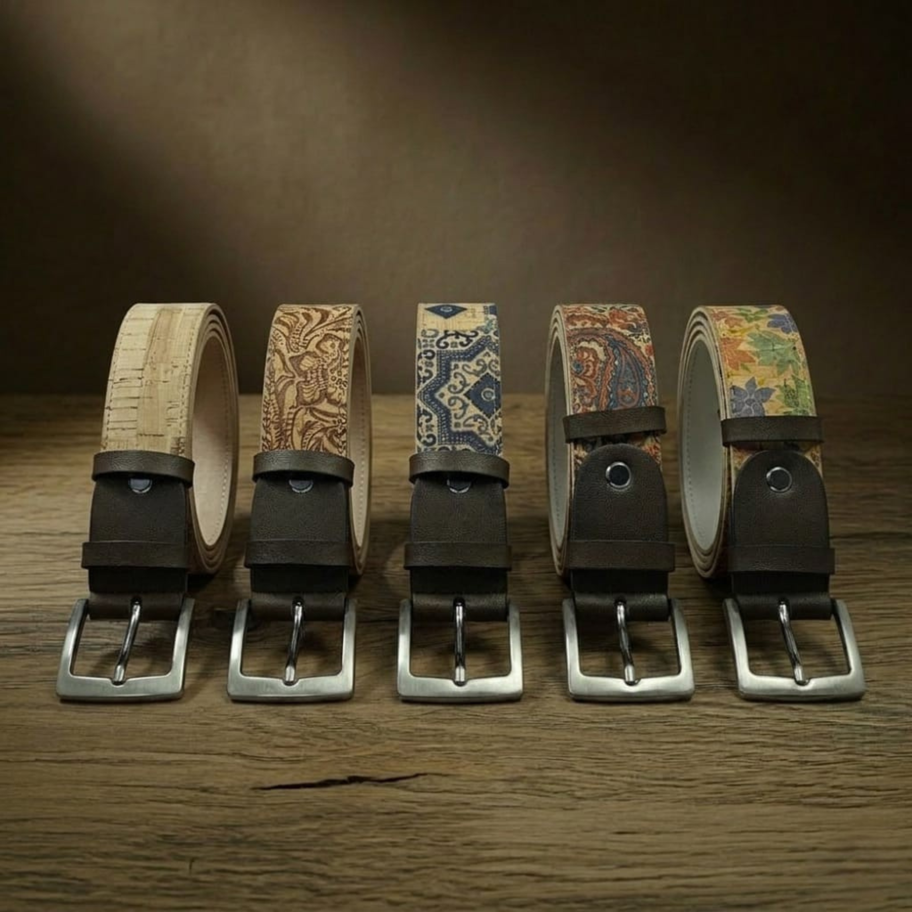 Cinto de Cortiça e Pele