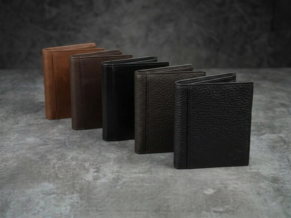 Carteira Clássica Bifold para Cartões e Notas