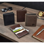 Carteira Clássica Bifold para Cartões e Notas