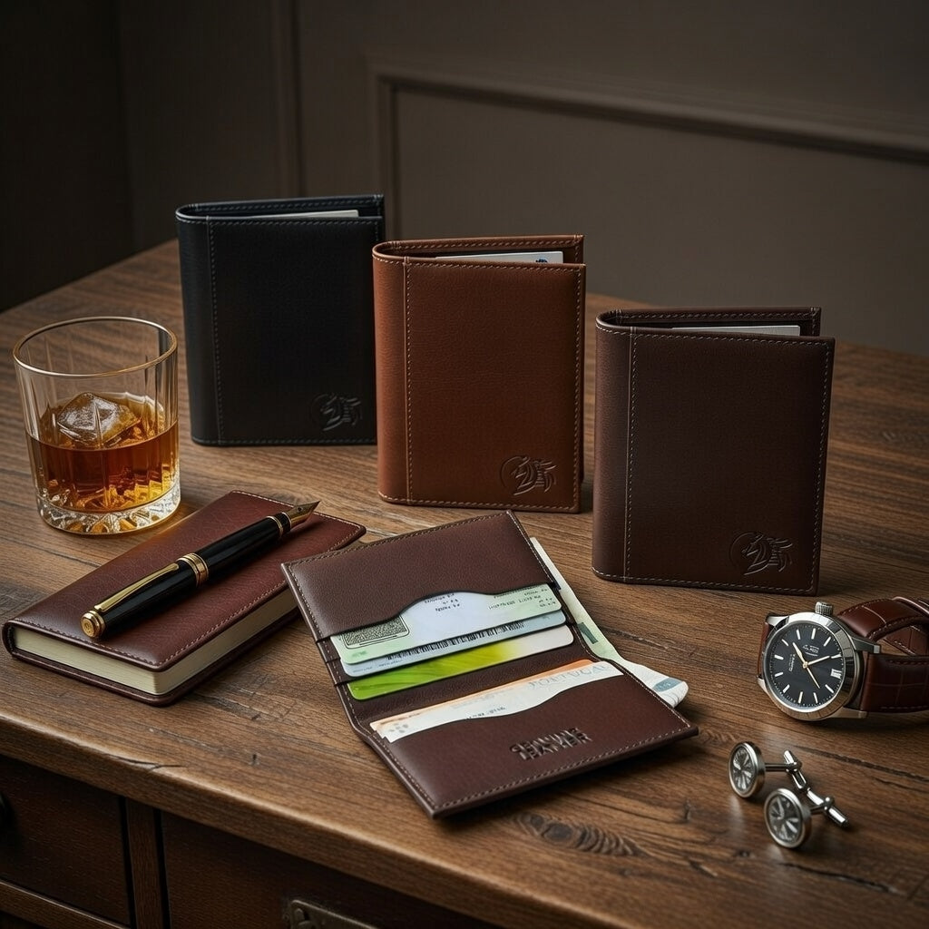 Carteira Clássica Bifold para Cartões e Notas